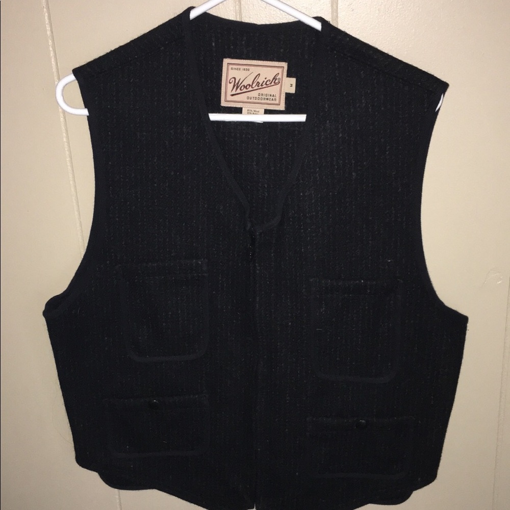 Men’s Woolrich Utility Work Vest Wool SZ: medium